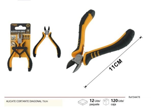 Alicate cortante diagonal 11 cm - Herramientas de ferretería