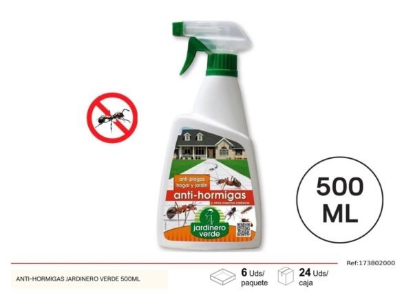 Antihormigas jardinero verde 500 ml