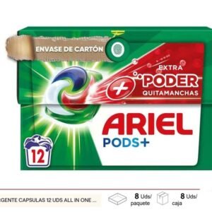 Cápsulas de detergente Ariel 12 uds - Productos de limpieza