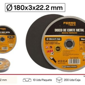 Disco de corte 180mm para metal