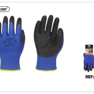 Guantes de jardinería y bricolaje - Talla S, color azul y negro