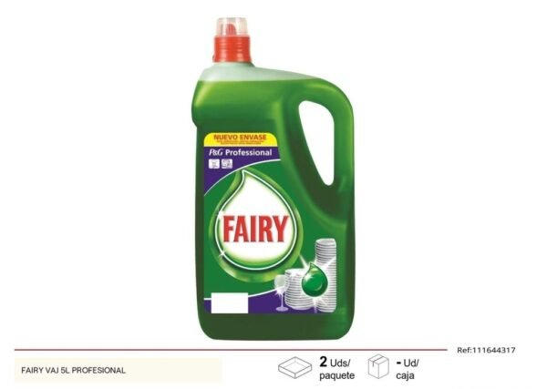 Lavavajillas Fairy VAJ 5L Profesional - Productos de limpieza