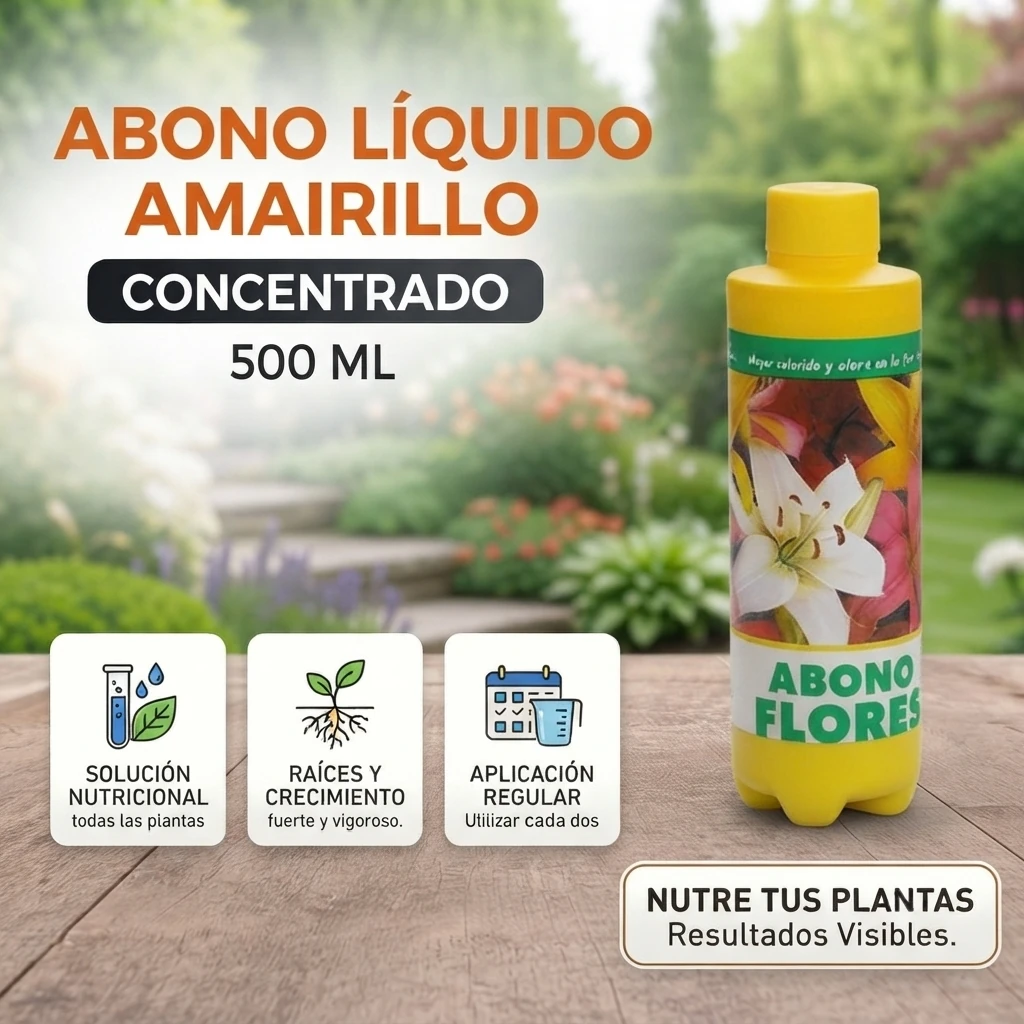 Abono Liquido Amarillo 500ml Banner Telcoges Ferretería Online