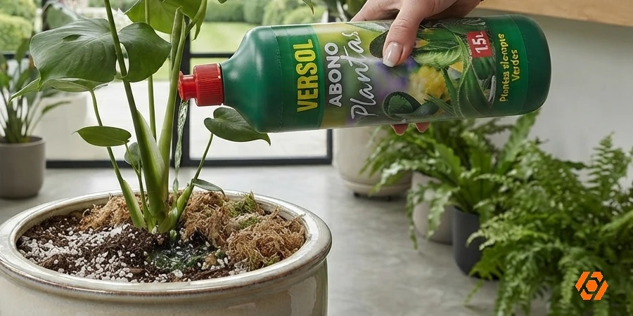 Abono líquido para plantas 1.5L Versol para jardinería y huertos - ambiente Telcoges