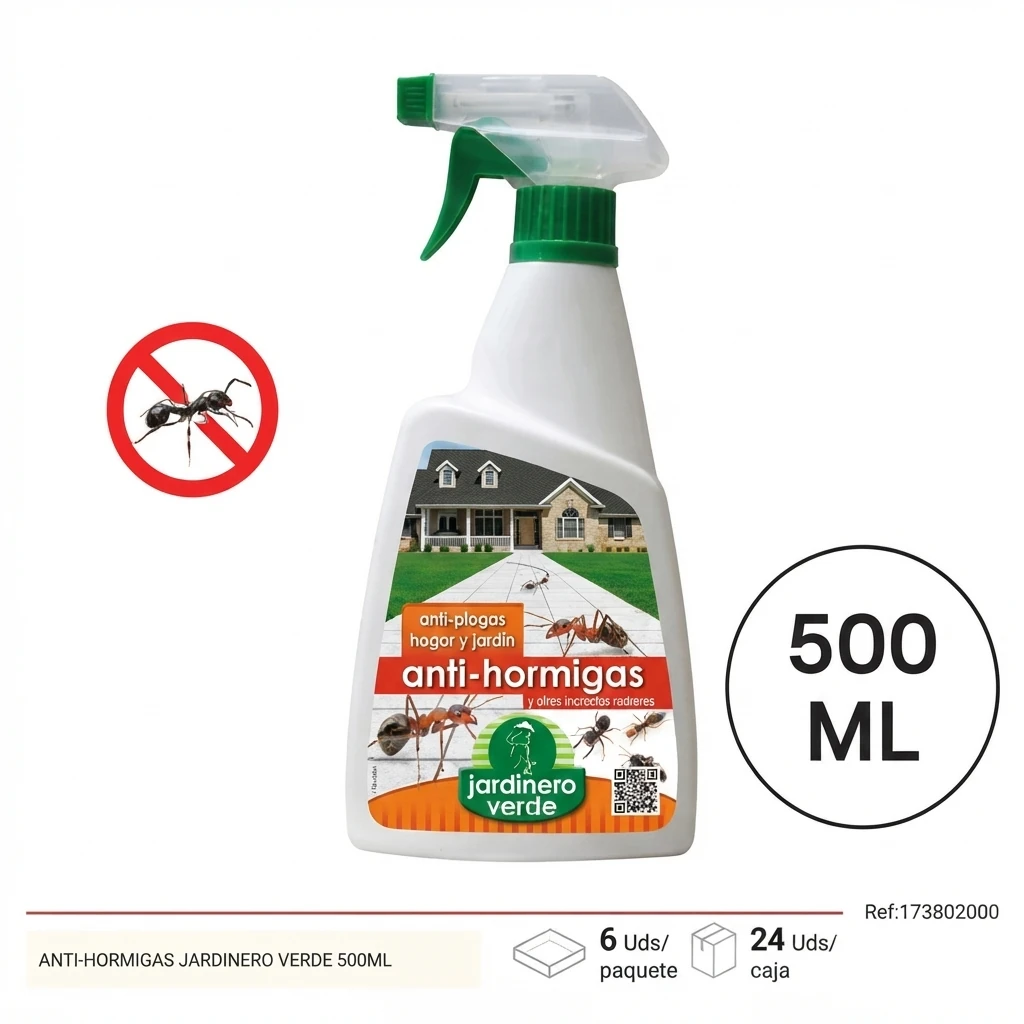 Antihormigas jardinero verde 500 ml Telcoges Ferretería Online
