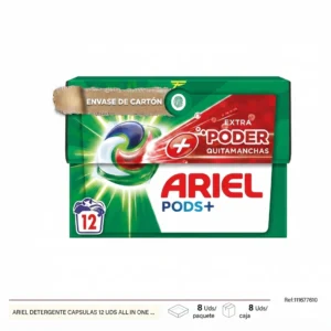 Cápsulas de detergente Ariel 12Uds Telcoges Ferretería Online