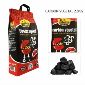 Carbón vegetal 2.8kg para barbacoa Telcoges Ferretería Online