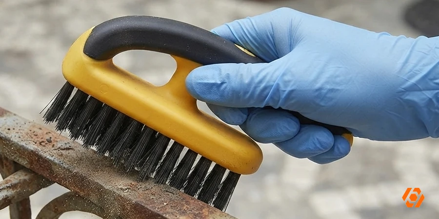 Cepillo de alambre con mango de plástico BR03 para limpieza FerroTools Telcoges Ferretería Online