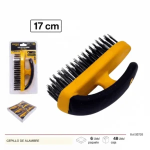 Cepillo de alambre con mango de plástico BR03 para limpieza Telcoges Ferretería Online