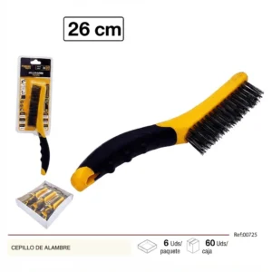 Cepillo de Alambre con Mango de Plástico BRO2 para Limpieza y Desbaste Telcoges Ferretería Online