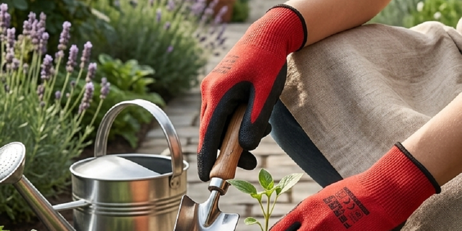 Guantes de trabajo y jardinería Ferro Tools poliéster recubierto Telcoges España