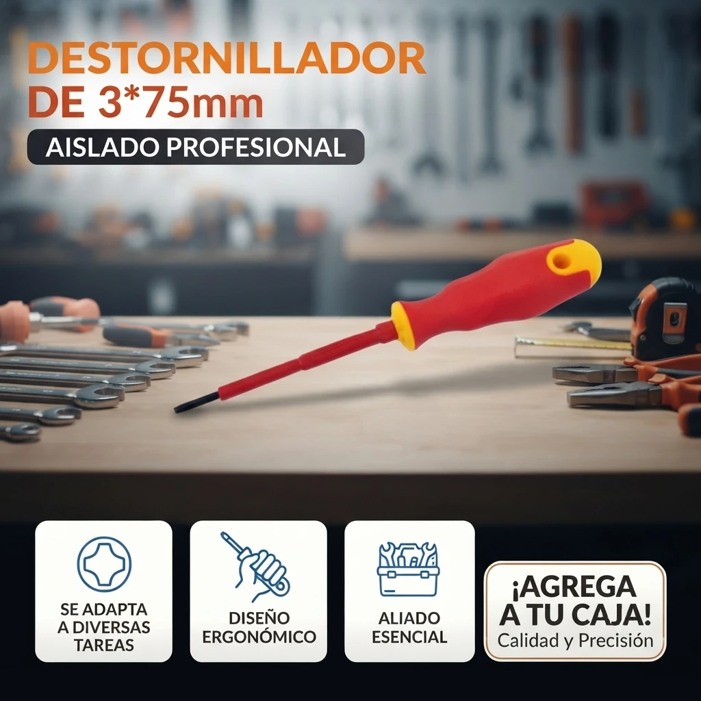 Destornillador de 3*75mm - Herramientas de ferretería - Imagen 2
