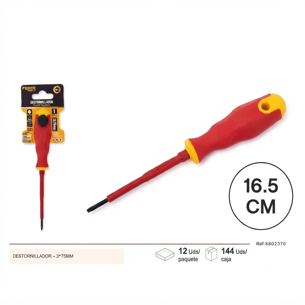 Destornillador de 3*75mm - Herramientas de ferretería