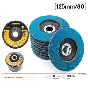 Disco Abrasivo Para Amoladora Azul 125mm/80 Telcoges Ferretería Online