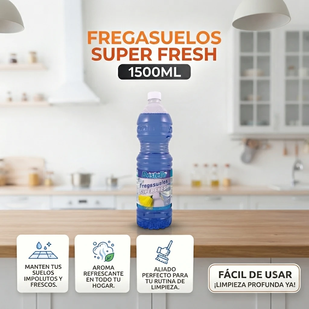Fregasuelos super fresh 1500ML - Productos de limpieza - Imagen 2