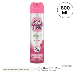 Insecticida casa jardín 800ml rosas Telcoges Ferretería Online