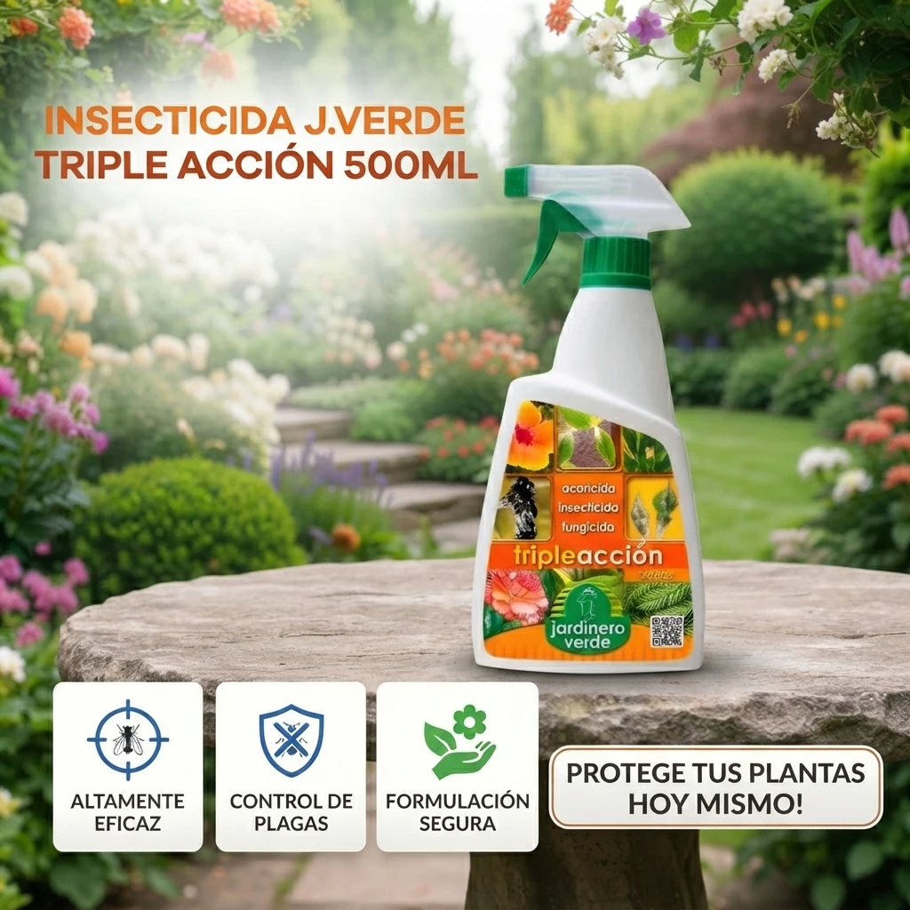 Insecticida J.Verde triple acción 500ml - Imagen 2