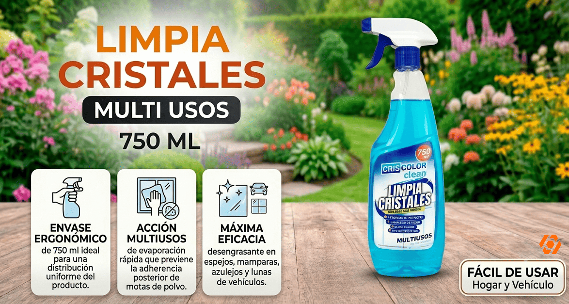 Limpia Cristales 750ml Productos de Limpieza del Hogar Telcoges Ferretería Online en España