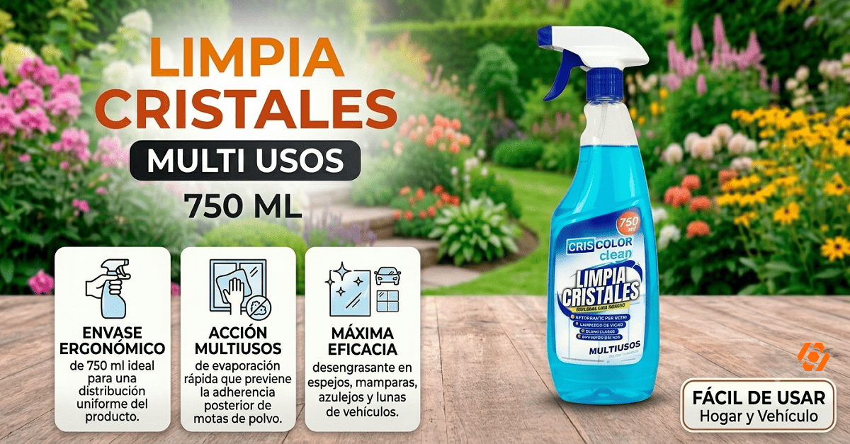 Limpia Cristales 750ml Productos de Limpieza del Hogar Telcoges Ferretería Online en España