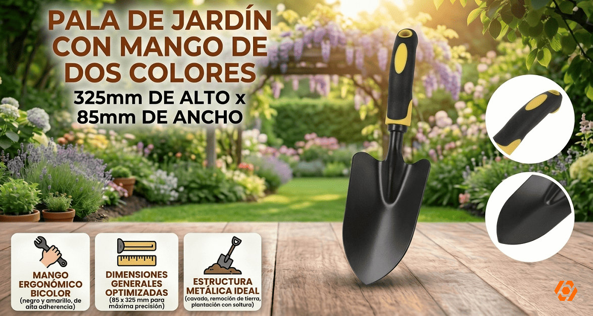 Pala de Jardin con Mango de Dos Colores Telcoges Ferretería Online en España