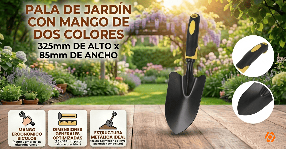 Pala de Jardin con Mango de Dos Colores Telcoges Ferretería Online en España