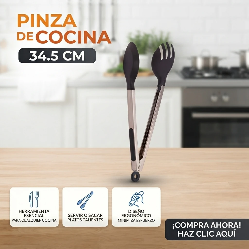 Pinza de cocina 34.5 cm Banner Telcoges Ferretería Online