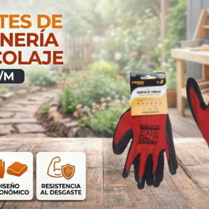 Guantes de trabajo y jardinería Ferro Tools poliéster recubierto Telcoges España