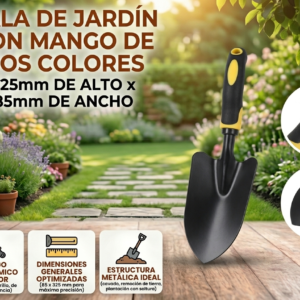 Pala de jardín con mango de dos colores Ferro Tools herramientas de jardineria Telcoges