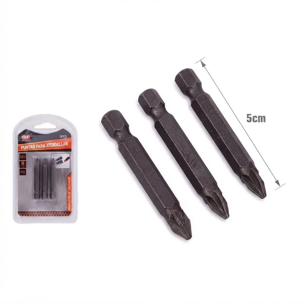Puntas de destornillador 50 PZ2 3 piezas Telcoges Ferretería Online