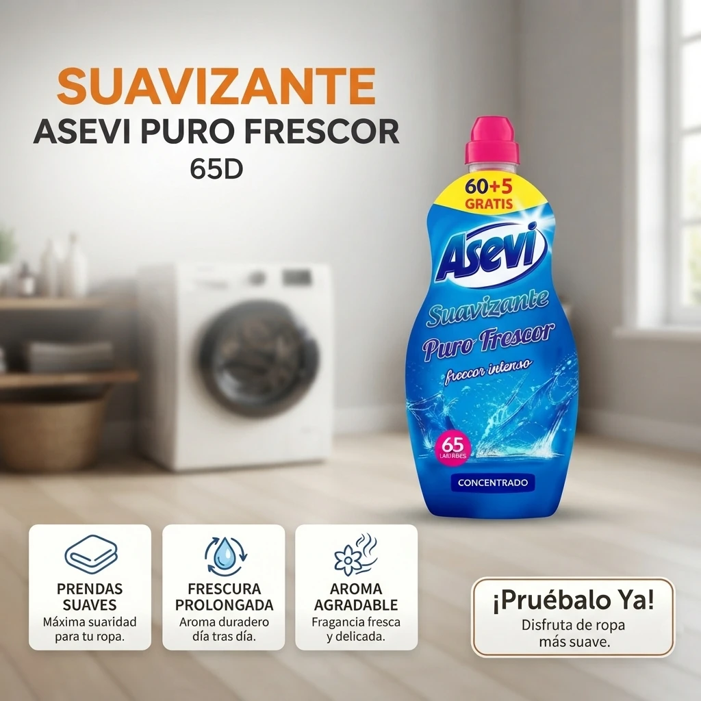 Suavizante asevi puro frescor 65D - Imagen 2