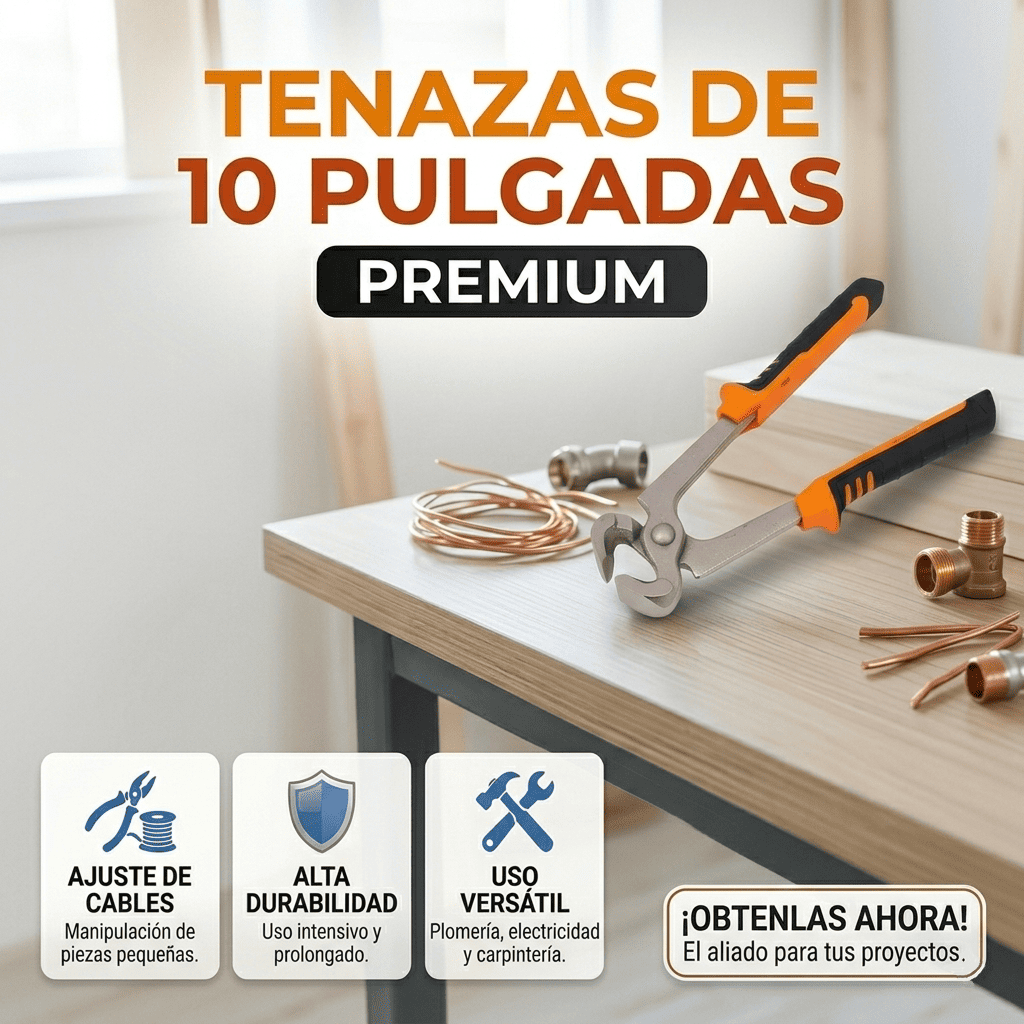 Tenazas de 10 Pulgadas Herramientas de Ferretería Banner Telcoges Ferretería Online