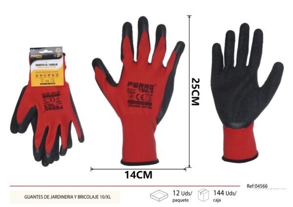 Guantes de jardinería y bricolaje 10/XL