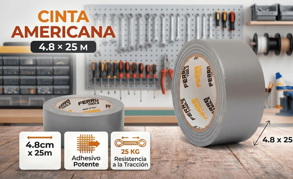 cinta americana gris