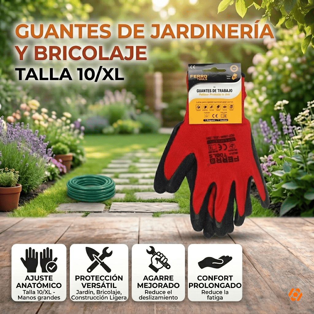 Guantes de Jardineria y Bricolaje talla 10XL Banner Telcoges Ferretería Online