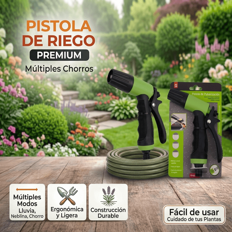 Pistola de Riego Herramientas de Jardin Banner Telcoges Ferretería Online