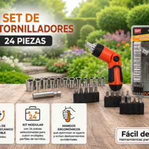 Set de destornilladores 24 piezas Grupo Fu juego de destornillador de trinquete Telcoges
