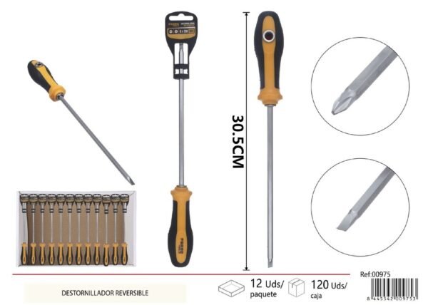 Destornillador reversible 6*200mm