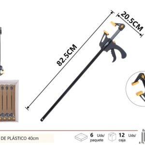 Sargento de plástico 40cm