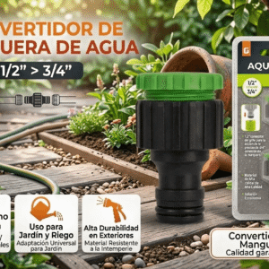 Convertidor manguera 1/2 a 3/4 Ferretería Telcoges