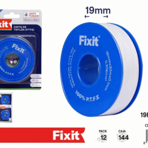 Cinta de teflón 19x30 metros 0.1x0.3 mm