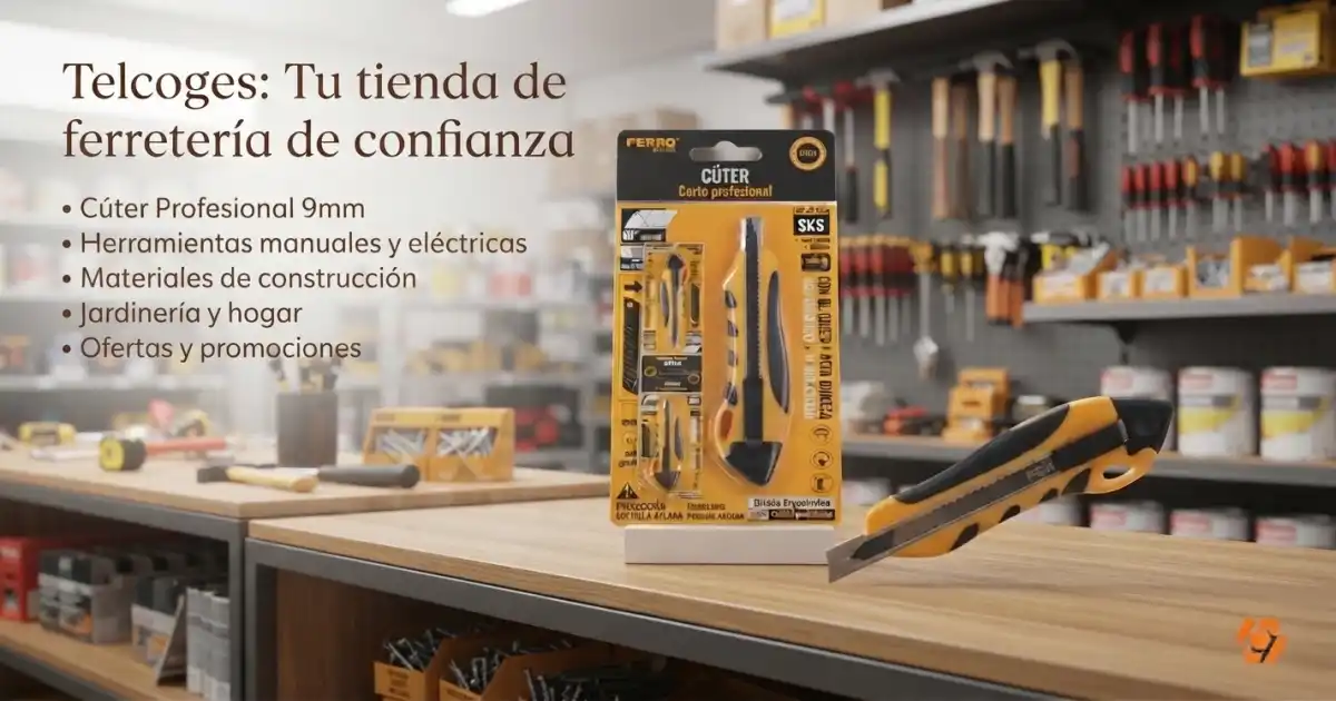 Cuter profesional 9mm cuchilla negra tienda online Telcoges