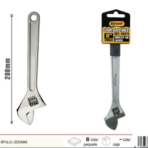 llave ajustable 8 pulgadas 200 mm para reparaciones