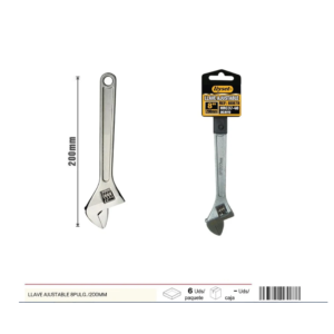 Llave Ajustable 8 Pulgadas 200mm Telcoges Ferretería Online