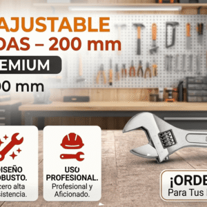 Llave Ajustable 8 Pulgadas 200mm Telcoges Ferretería Online en España