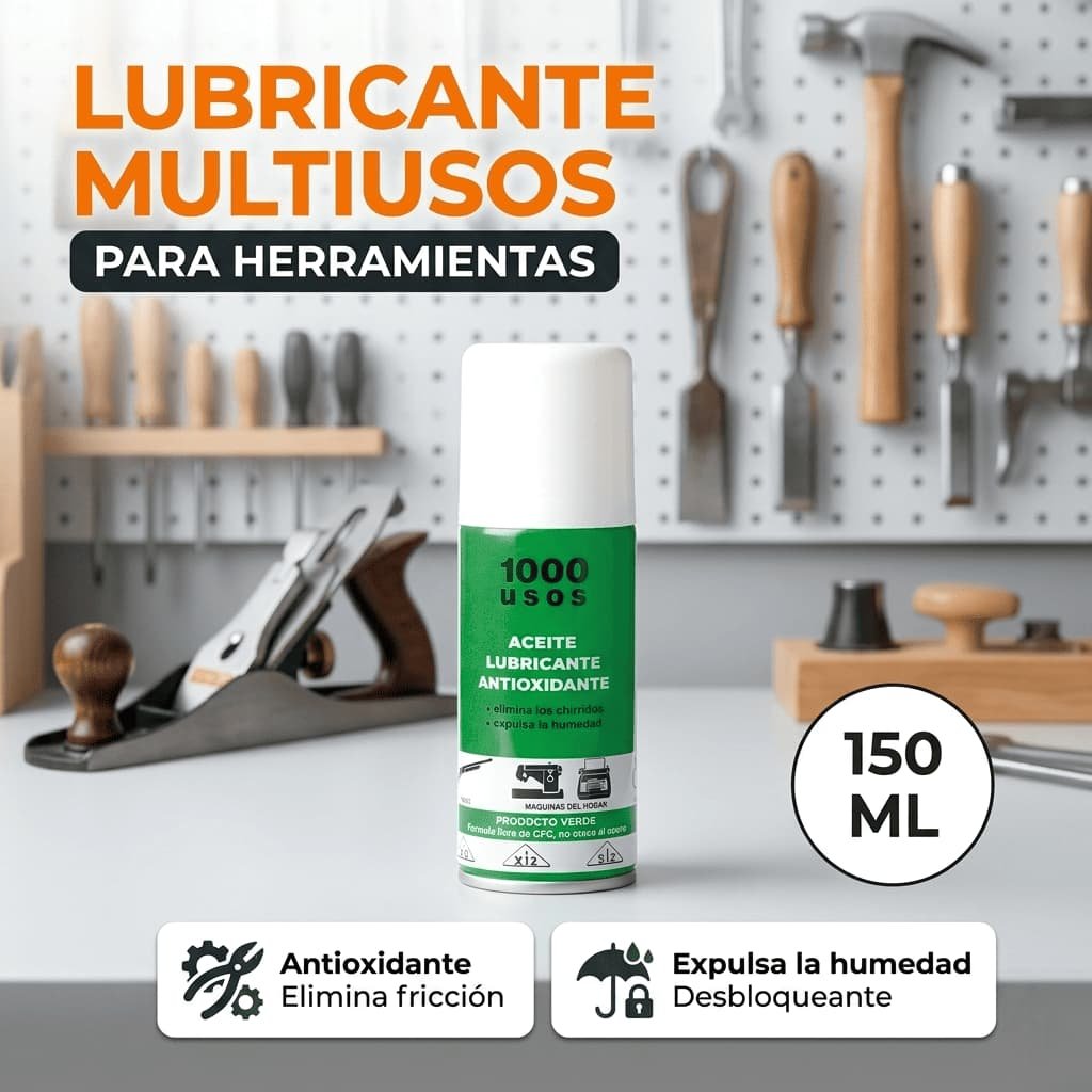 Lubricante Multiusos en Spray 150ml para Herramientas -Banner Telcoges