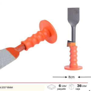 Cincel Profesional 60 mm 200x18 mm para Carpintería y Albañilería