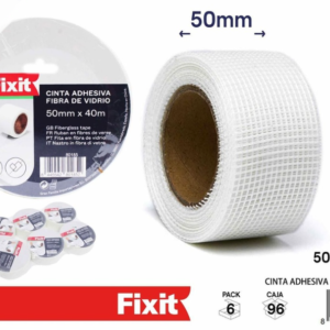 Cinta Adhesiva de Fibra de Vidrio 50 mm x 40 m Reforzada Profesional