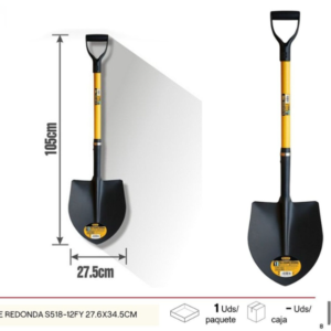 Pala redonda de gran tamaño modelo S518-12FY para carga de materiales