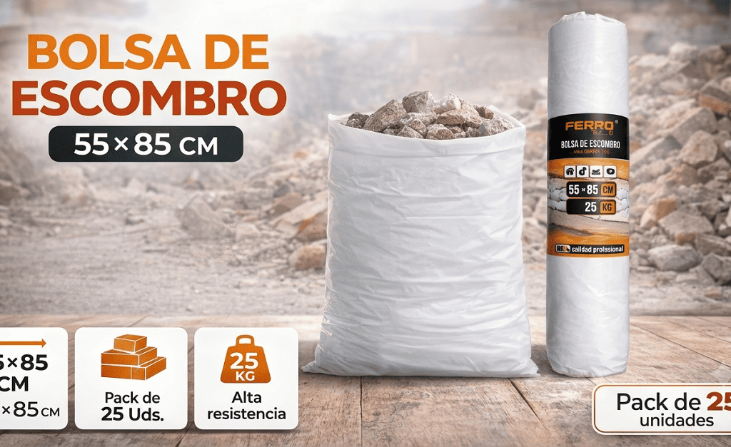 este producto 55x85 cm – pack de 25 unidades: resistencia y capacidad para obras, reformas y jardinería