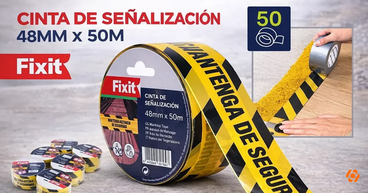 Cinta de señalizacion Fixit - Teltoges tienda online en España